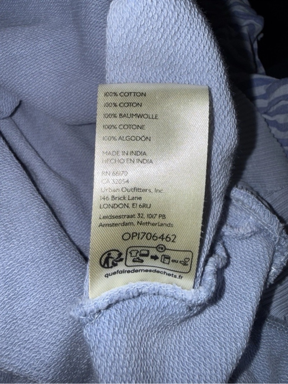 Anthropologie Pilcro Chambray Flutter-Sleeve Sweatshirt Tee 2X 100% Cotton - Picture 7 of 7
